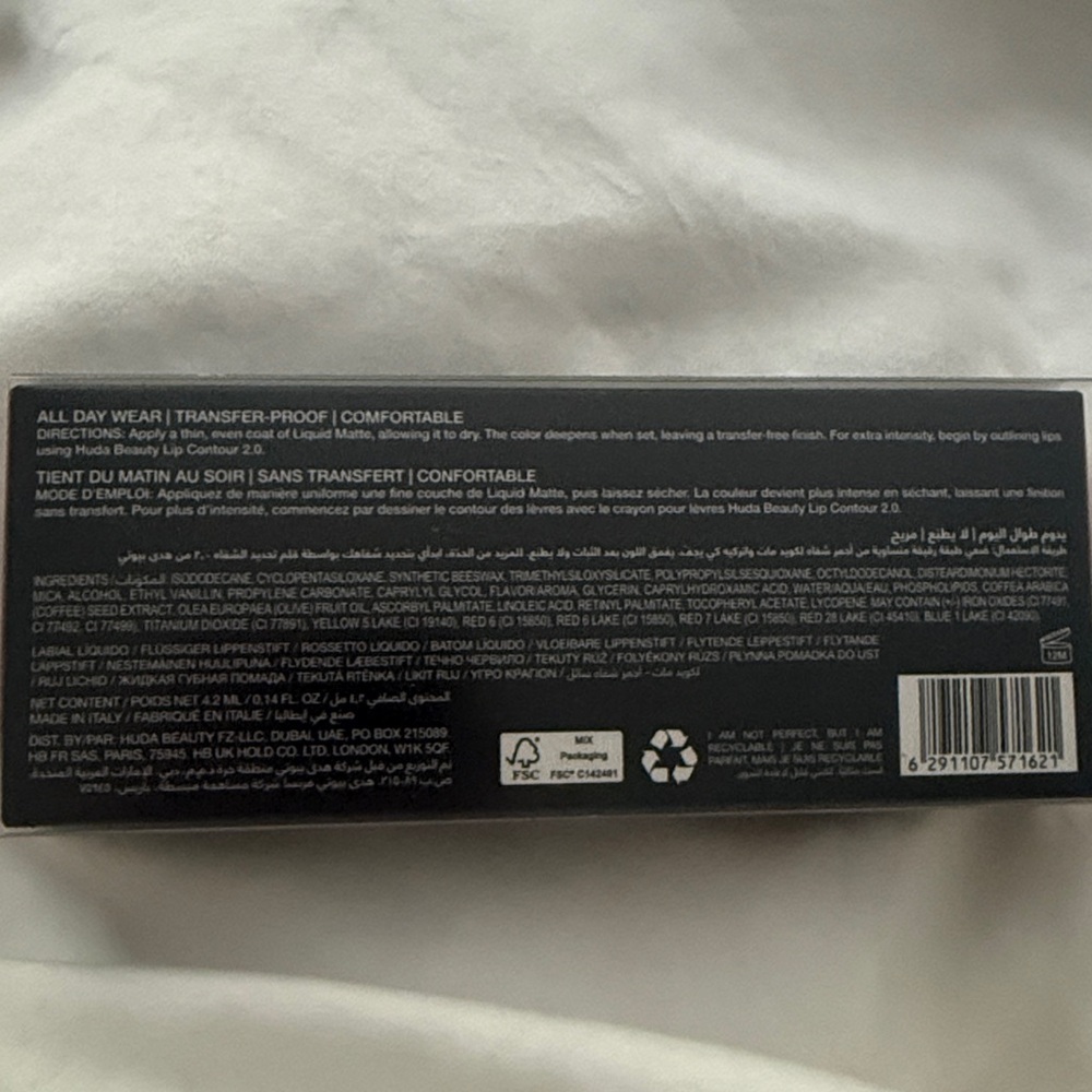 NIB HUDA Liquid Matte Ultra-Comfort Transfer-proof lipstick in WIFEY - Picture 7 of 8
